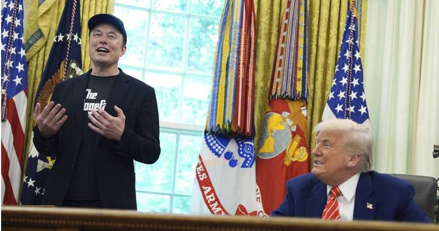 全球首富伊隆馬斯克（Elon Musk），於5月底正式退出川普政府後，與總統川普（Donald Trump）關係迅速惡化。（圖／達志／美聯社）