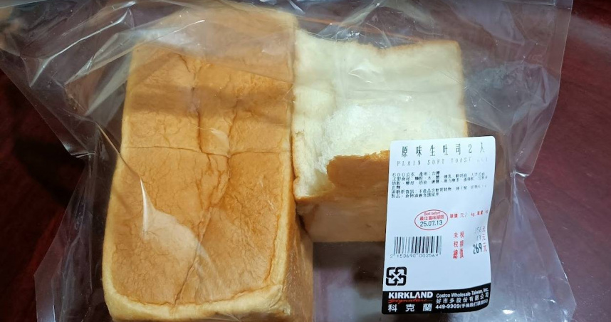 有民眾購買一款「原味生吐司」，但認為口感普通，與預期落差過大。（圖／翻攝自臉書「Costco好市多 商品經驗老實說」）