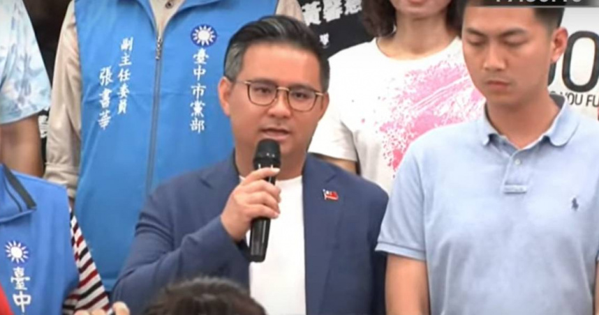 台中三位面臨罷免的立委黃健豪、廖偉翔、羅廷瑋傍晚宣布挺過罷免考驗，感謝選民及包括盧秀燕在內所有選民的幫忙與支持。（圖／中天新聞）