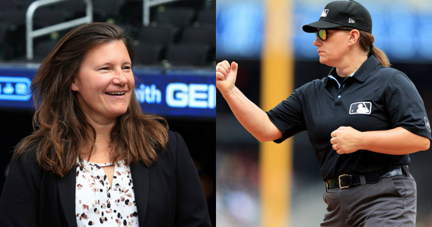 大聯盟首位女裁判帕沃爾（Jen Pawol）。（圖／達志／美聯社）