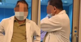 女子想問母親病情卻沒掛號闖診間，還諷刺醫師缺錢。（圖／翻攝畫面）