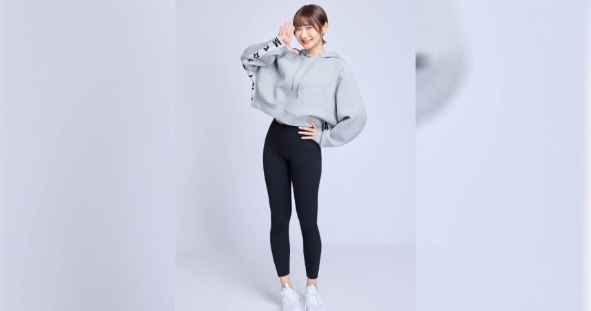 愛莉莎莎成為品牌代言人，拍攝時長讓她超崩潰。（圖／ PP石墨烯塑崩打卡褲提供）