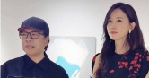 蔡康永在東京銀座舉辦畫展，林志玲連續兩天現身力挺，兩人互動溫馨感人。（圖／翻攝自IG，kangyongcai）
