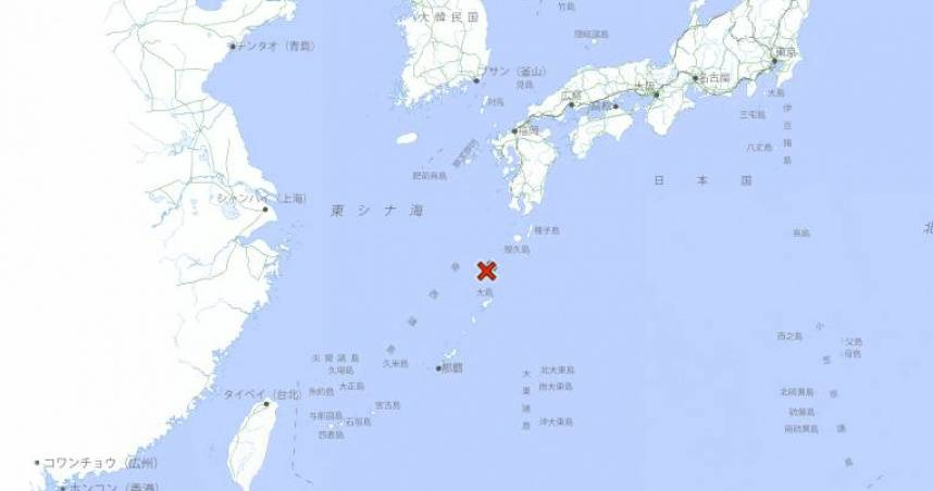日本鹿兒島近期頻繁地震。（圖／翻攝自日本氣象廳）
