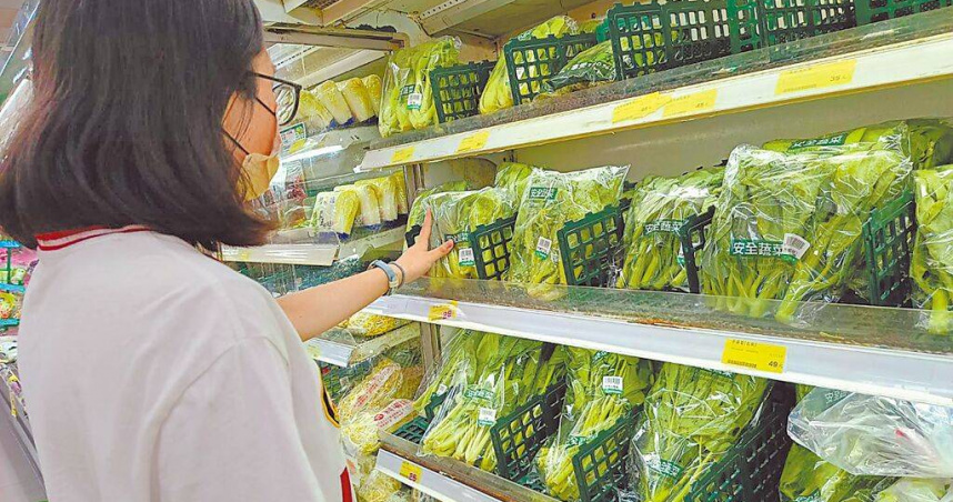 彰化溪湖果菜市場7日葉菜類交易價格較前1個交易日翻倍漲，溪湖果菜市場總經理徐鉦傑解釋，主要是農民因應休市、減少採收所致，因彰化受颱風影響不大，若天氣穩定，未來2天價格可望回穩。（圖／中國時報葉靜美攝）