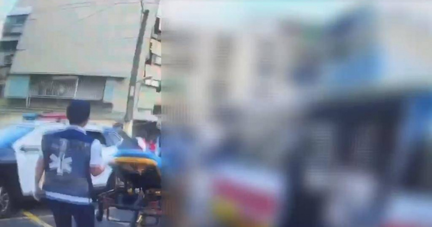 警消獲報到場，將蕭姓男子送醫。（圖／翻攝照片）
