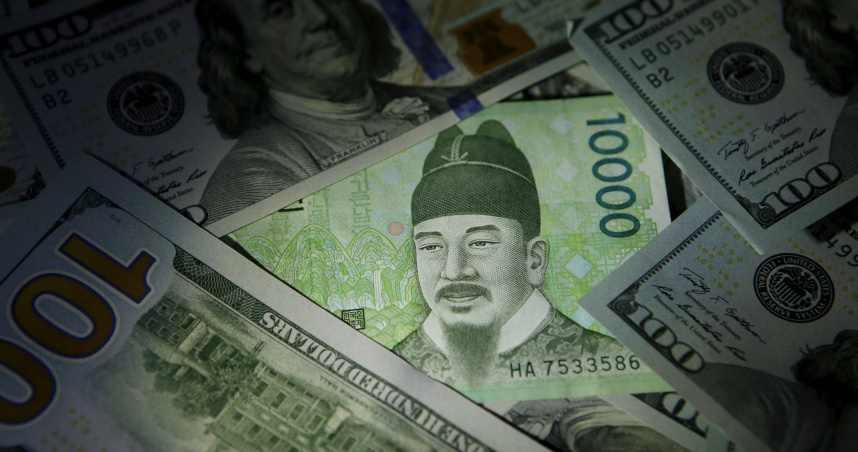 韓元狂貶壓力飆升。（示意圖／路透社）