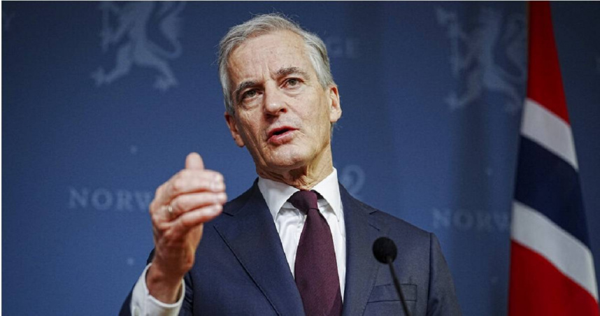 挪威首相史托爾（Jonas Gahr Stoere）。（圖／達志／美聯社）