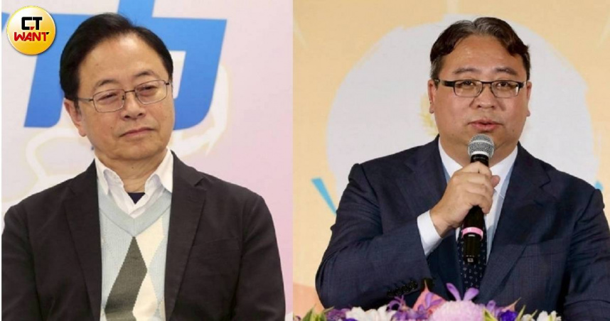桃園市長參選人張善政（左）、黃世杰（右）。（圖／方萬民攝）