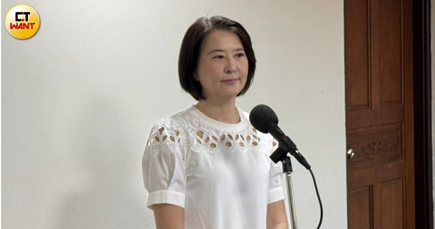 王鴻薇對蔣萬安明日辯論的表現深具信心。（圖／劉宇鈞攝）