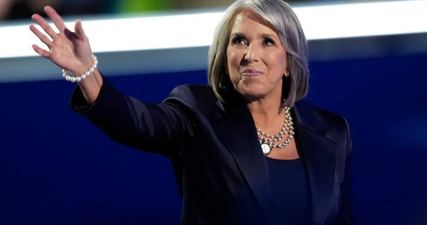 新墨西哥州州長葛瑞森（Michelle Lujan Grisham）。（圖／達志／美聯社）