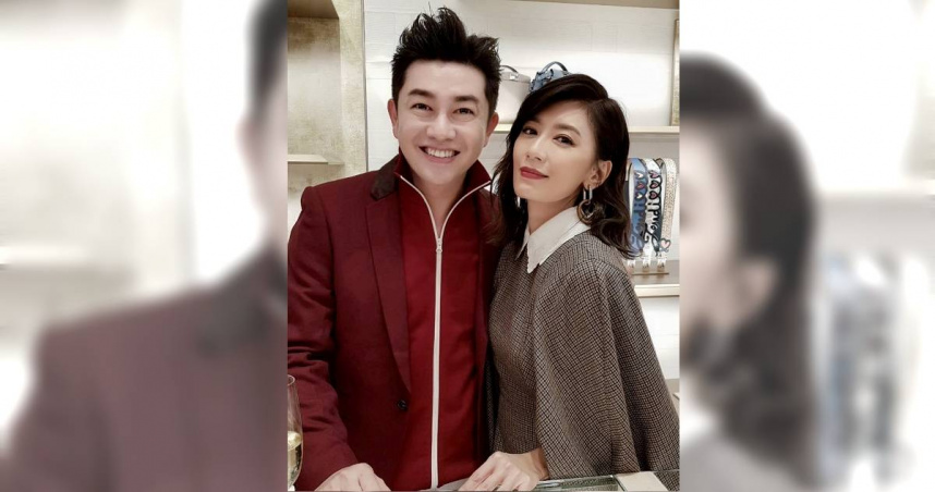 李明川（左）感動賈靜雯惜情。（圖／產值娛樂提供）