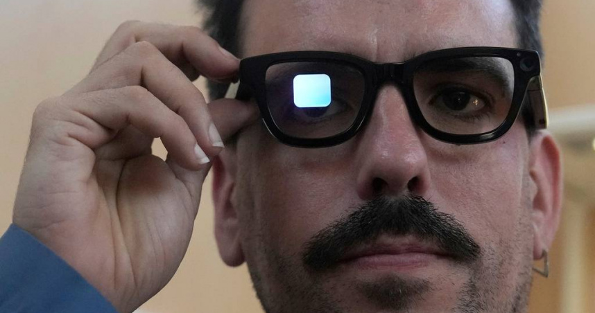 Android XR智慧眼鏡。（圖／達志／美聯社）