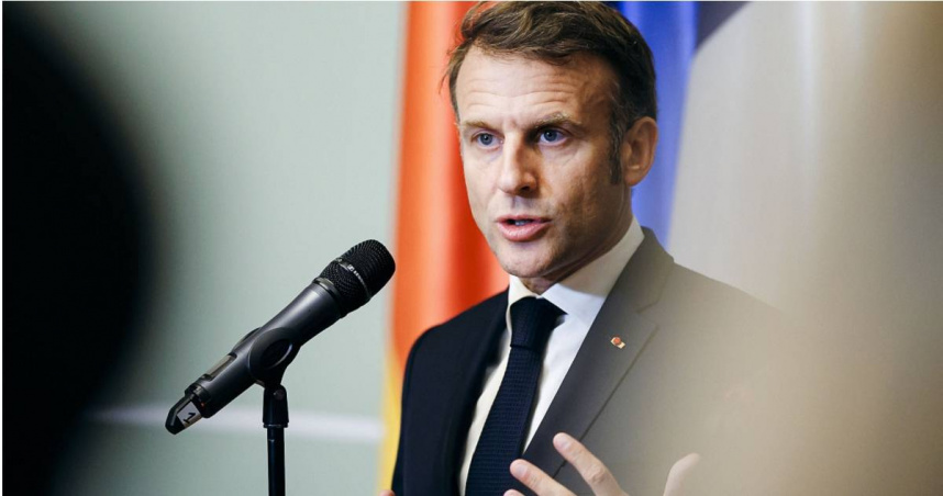 法國總統馬克宏（Emmanuel Macron）。（圖／達志／美聯社）