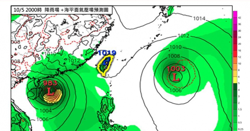 近期西北太平洋與南海一帶的熱帶擾動活躍，顯示秋颱正醞釀中。（圖／翻攝自臉書粉專「林老師氣象站」）