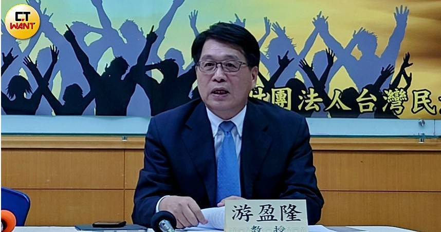 行政院提名台灣民意基金會董事長游盈隆任中選會主委。（圖／甯其遠攝）