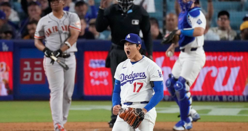 大谷翔平好表現助道奇贏球。（圖／達志／美聯社）