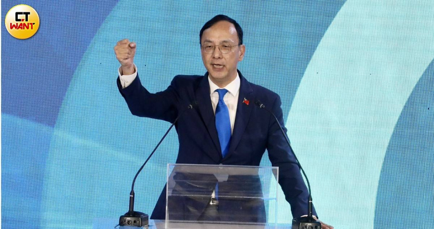 國民黨主席朱立倫期盼，台灣民主能在一次次選舉與投票中展現人民力量。（圖／方萬民攝）