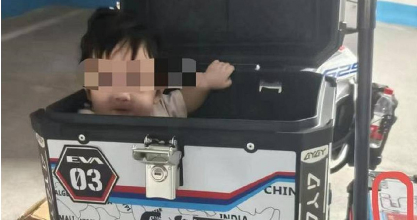 大陸湖南常德1名5個月大的男嬰突患惡性腫瘤，父親劉先生為籌措後續治療費用，在凱越機車的車友群發出求助訊息，最後成功籌得超過3萬元人民幣。（圖／翻攝自《極目新聞》）