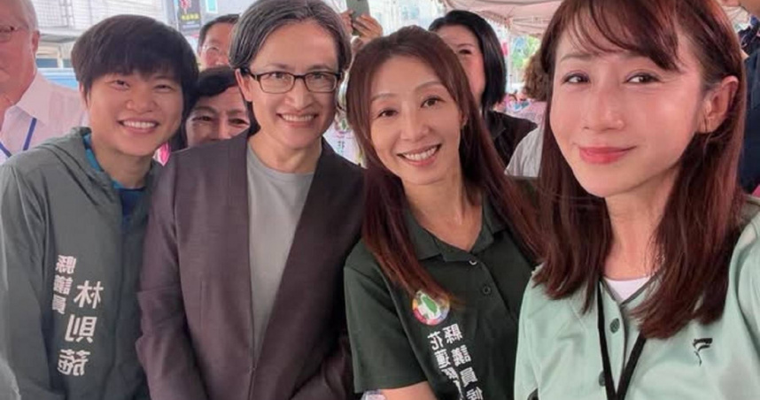 台北市議員許淑華前往花蓮輔選，與副總統蕭美琴同台力挺林則葹、陳思伃，並以「學姐到花蓮支持學妹」形容此次助選行程。（圖／翻攝自許淑華臉書）