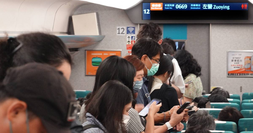 中秋連假高鐵疏運引發旅客抱怨。（示意圖／報系資料照）