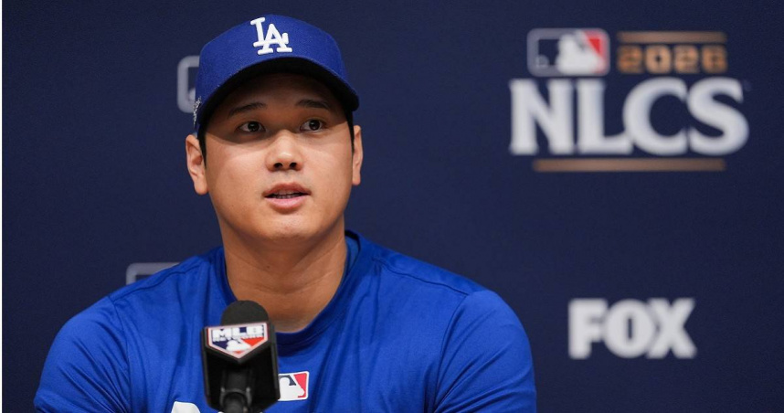 洛杉磯道奇日籍球星大谷翔平近期陷入打擊低潮，記者會上他也親曝原因。（圖／達志／美聯社）