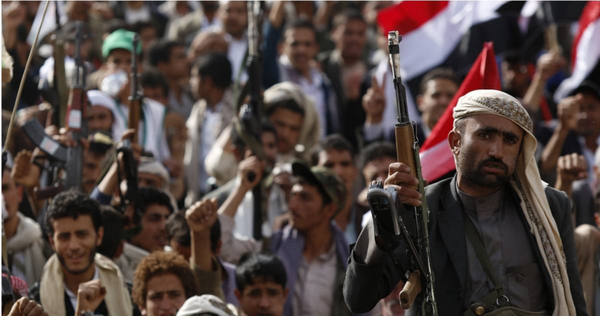 葉門「胡塞武裝」（Houthis）成員。（圖／達志／美聯社）