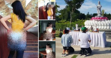 觀音前「曬屁股蛋」拍照!少女挨轟褻瀆神像 發毒誓永不再犯