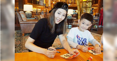嚴立婷攜兒自駕遊沖繩 險遇死亡車禍
