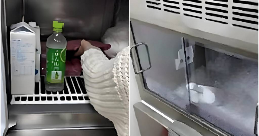 日本人氣吐司專賣店「銀座仁志川」遭投訴未完成食品業者登錄即營業，衛生局稽查同步發現現場員工物品與作業區未有效區隔、冰杓未妥善放置、未能出示人員體檢資料等3衛生缺失。（圖／台北市衛生局提供）