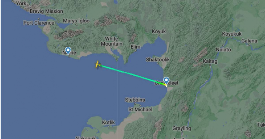 當局回應，當地天氣惡劣、能見度極低，因此影響搜救。（圖／翻攝自Flightradar24）