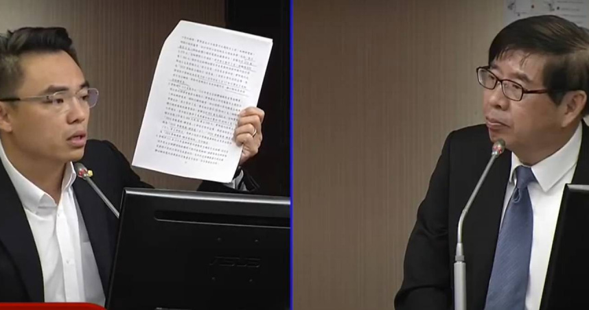 洪孟楷今天痛斥，就安基金連續三年涉嫌濫用、圖利，審計部報告中明白寫著諸多匪夷所思的使用情況，若不嚴正追究此案，勞動部當然可以「皮皮的」、爭取明年編列總預算墊付，他絕對會反對到底（圖／翻攝自國會頻道）