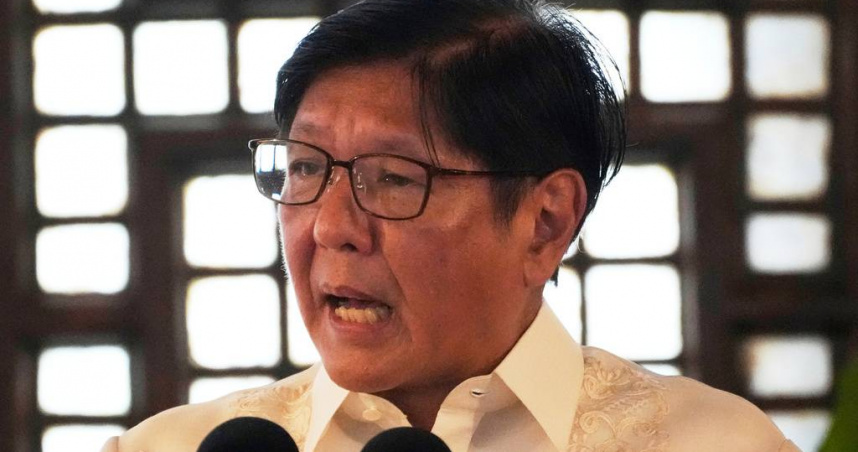 菲律賓總統小馬可仕（Ferdinand Marcos Jr）。（圖／達志／美聯社）