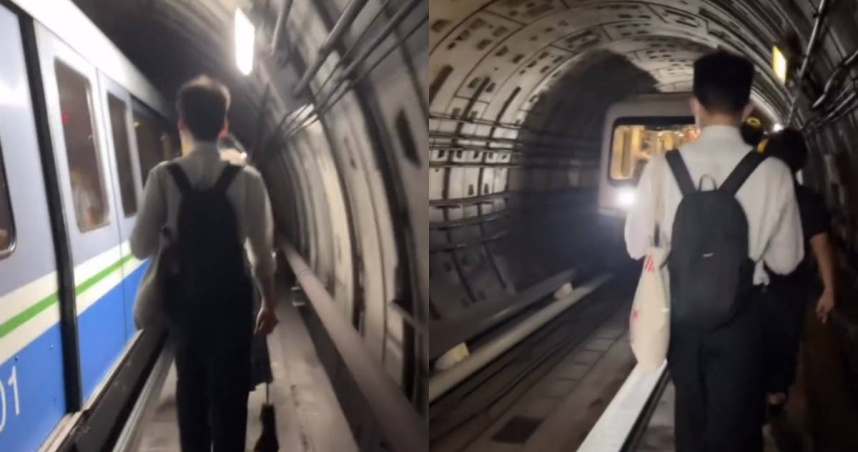 台北捷運文湖線29日上午發生異常。（圖／翻攝自Threads）