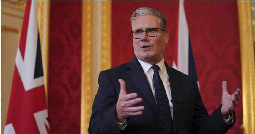 英國首相施凱爾。（圖／達志／美聯社）