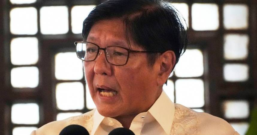 菲律賓總統小馬可仕（Ferdinand Marcos Jr.）。（圖／達志／美聯社）