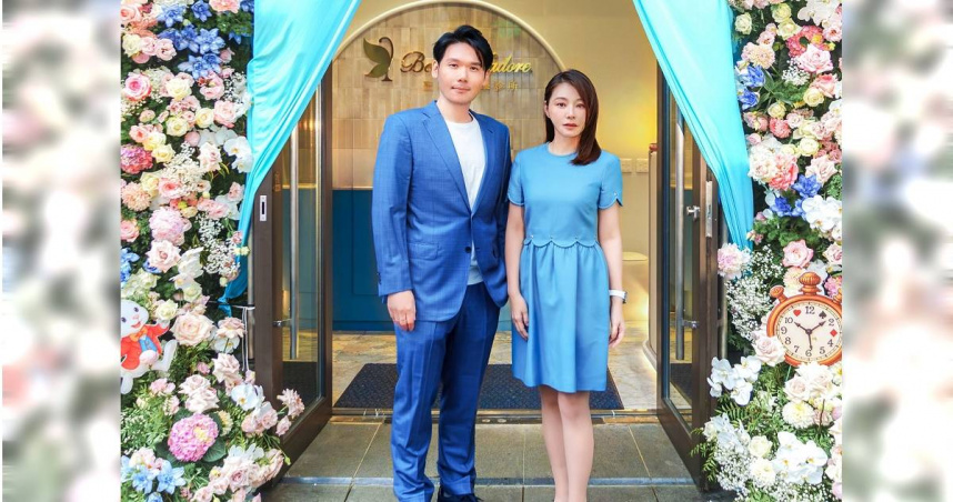 聖緹雅創辦人薛博仁（左）與董娘陳怡蓉。（圖／聖緹雅醫療集團提供）