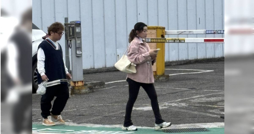 本刊讀者日前在台北市東區巷弄巧遇納豆與依依這對夫妻。（圖／讀者提供）