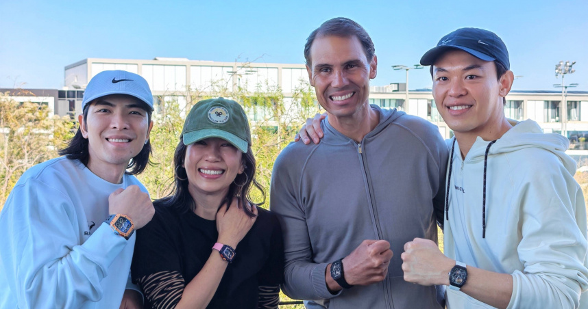 蕭敬騰赴西班牙驚喜同框網壇傳奇納達爾　合照含金量爆表