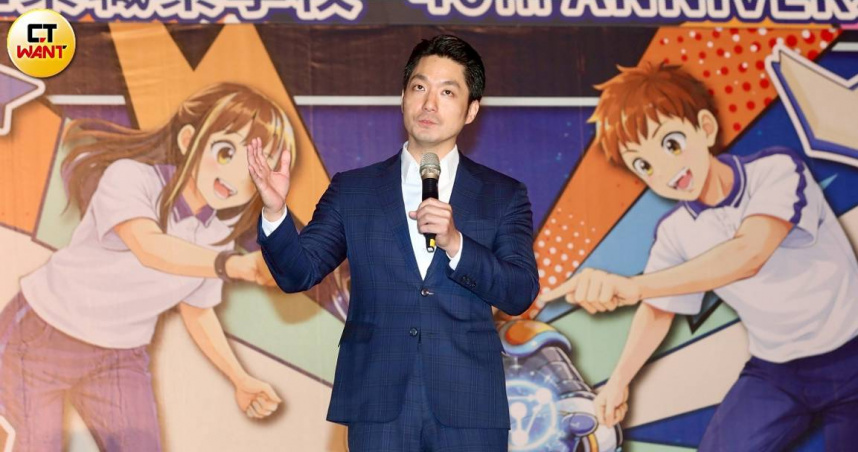 台北市長蔣萬安出席內湖高工40週年校慶。（圖／方萬民攝）