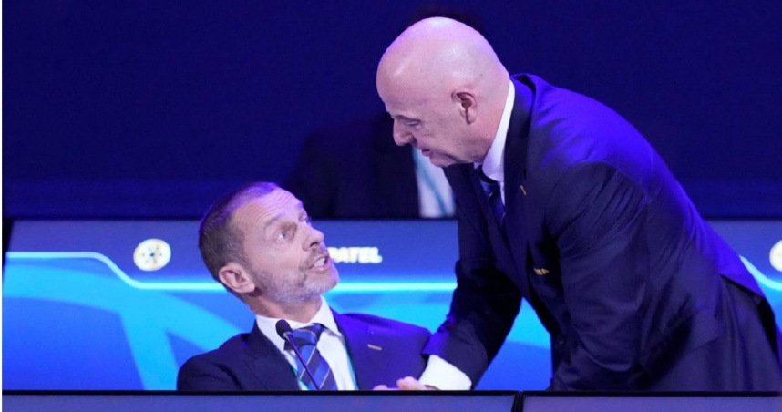 FIFA傳出有意將世界盃及其他FIFA賽事部分所有權出售給私人投資者，遭到歐洲足球總會抵制。（圖／達志／美聯社）