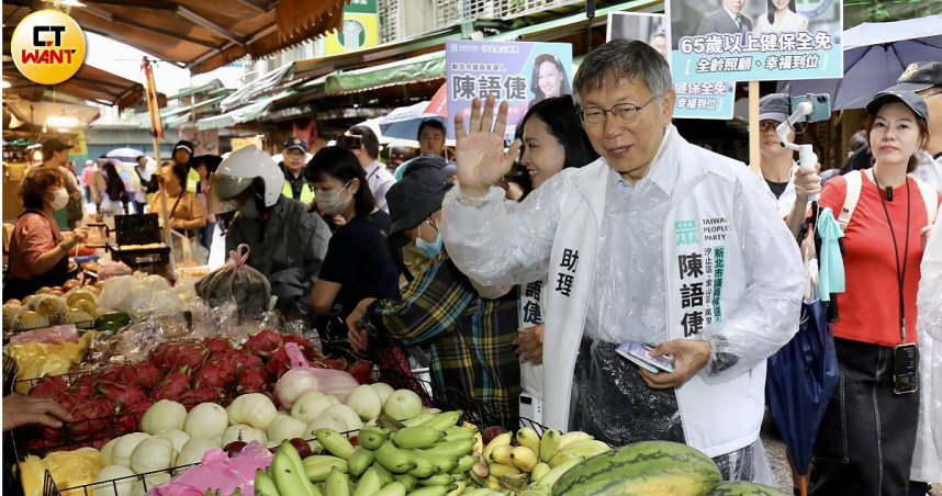 民眾黨創黨主席柯文哲示警，竹北藍白破局恐產生外溢效應。（圖／方萬民攝）