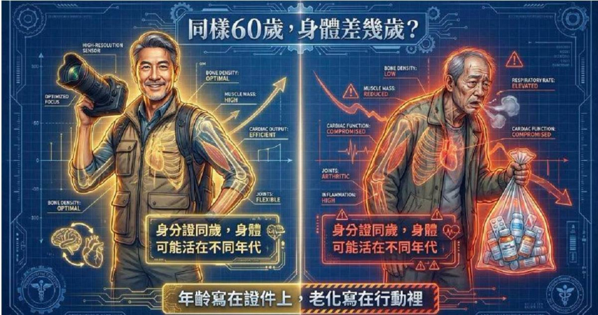 胸腔暨重症專科醫師黃軒指出，真正的「顯年輕」不只是皺紋少，更重要的是走得穩、站得直、肌肉有力及頭腦清楚。（圖／翻攝自Instagram／黃軒醫師 Dr. Ooi Hean﻿）