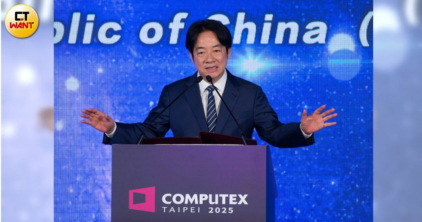 2025台北國際電腦展（COMPUTEX）今日正式登場，總統賴清德致詞。（圖／黃威彬攝）