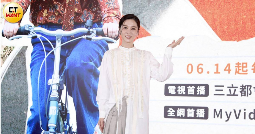 謝盈萱被問劉品言閃婚懷孕一事，她低調表示早就知情。（圖／侯世駿攝）