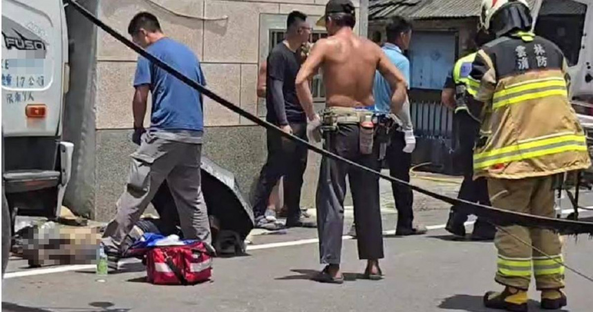 雲林工人吊掛鷹架誤觸高壓電　下身遭電擊著火「37%3度燒傷」送醫治療