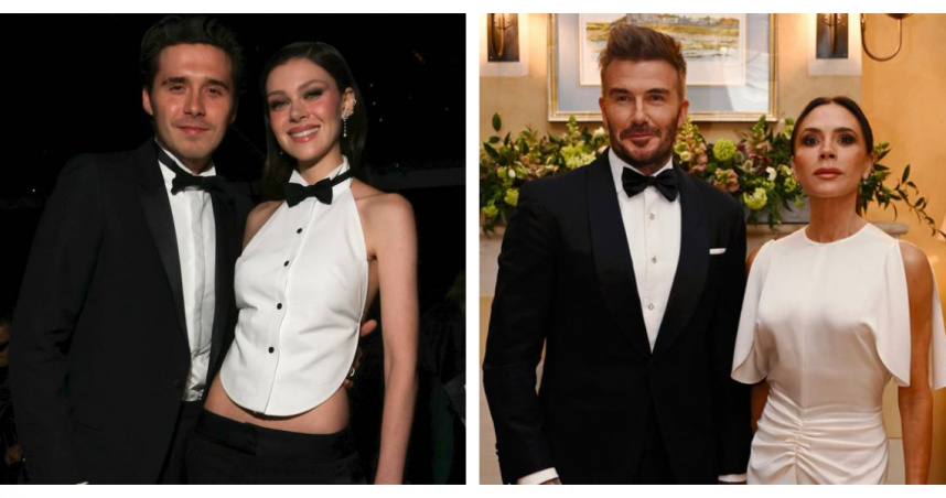 布魯克林與妻子妮可拉感情緊密，卻與父母關係疏離。（圖／達志／美聯社，下同）