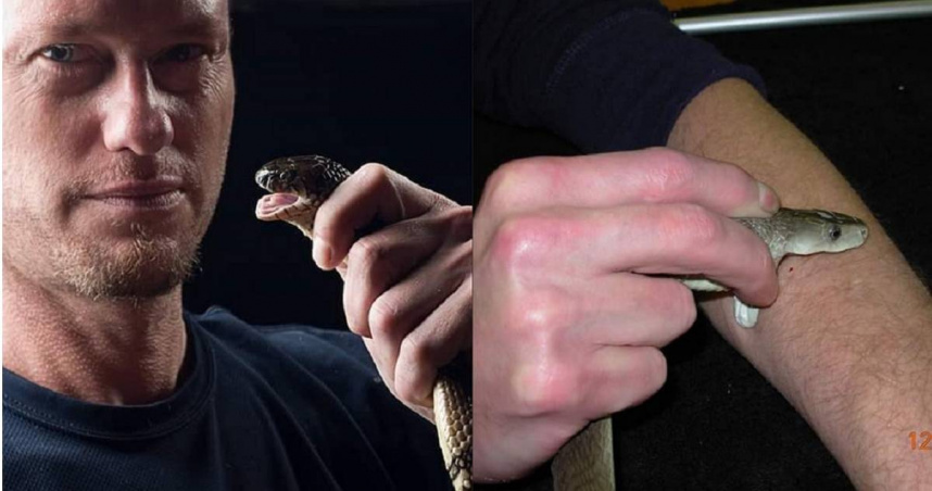 美國一名男子弗里德（Tim Friede）在20年間竟主動被蛇咬，成功對多種毒蛇產生免疫反應，更提供科學家與生技公司研究、製作血清，幫助有需要的人。（圖／翻攝自Instagram／timfriede794）