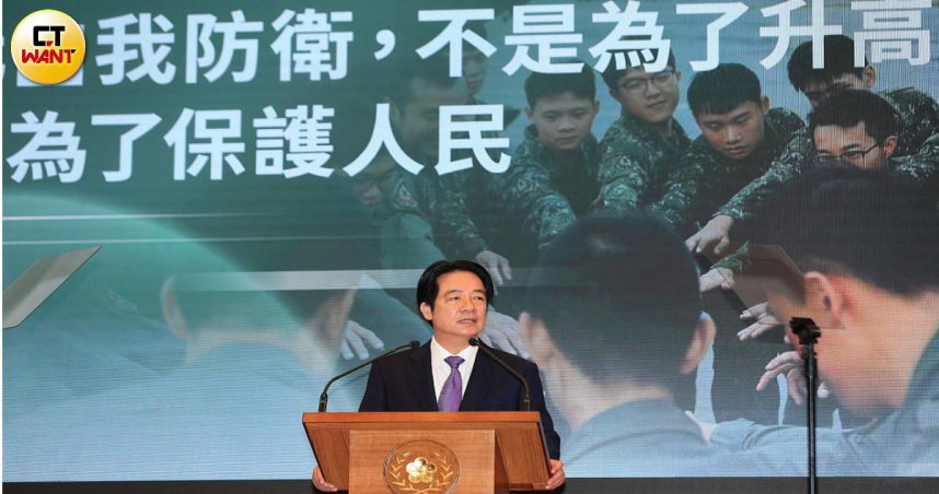 賴清德喊話軍購預算盡速通過　強調無人機發展攸關國防自主。（圖／周志龍攝）