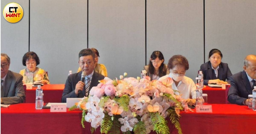 皇翔今召開股東會，董座廖年吉流感缺席，由總經理廖宇祥首次挑大梁。（圖／林榮芳攝）